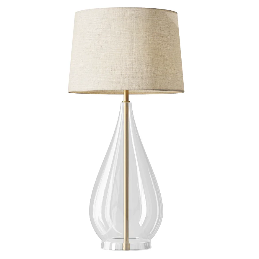 Glass Teardrop Table Lamp - Image 1