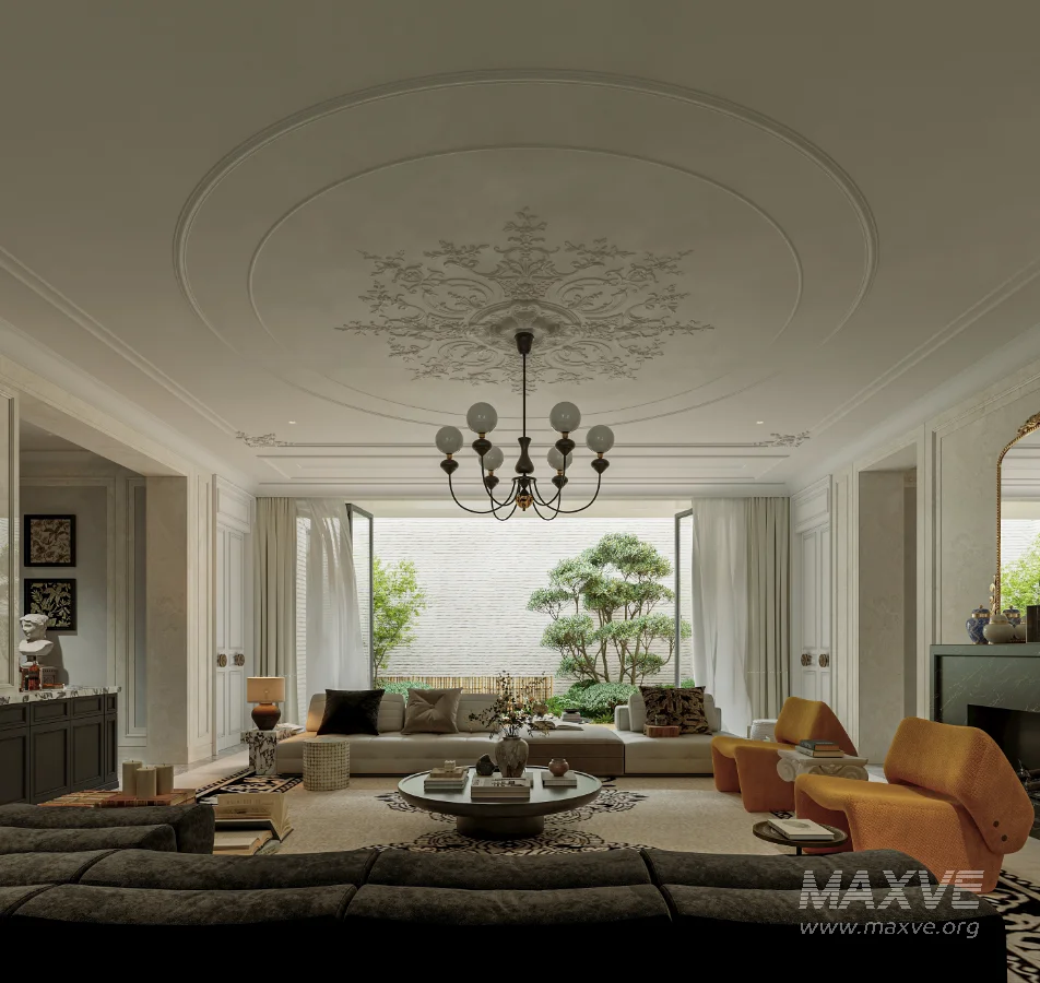 Luxury villa living room and work room - Image 4