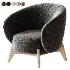Tilar Velvet Sand Chair - Thumbnail 3