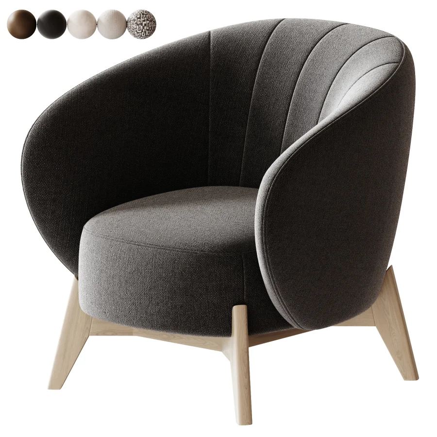 Tilar Velvet Sand Chair - Image 3