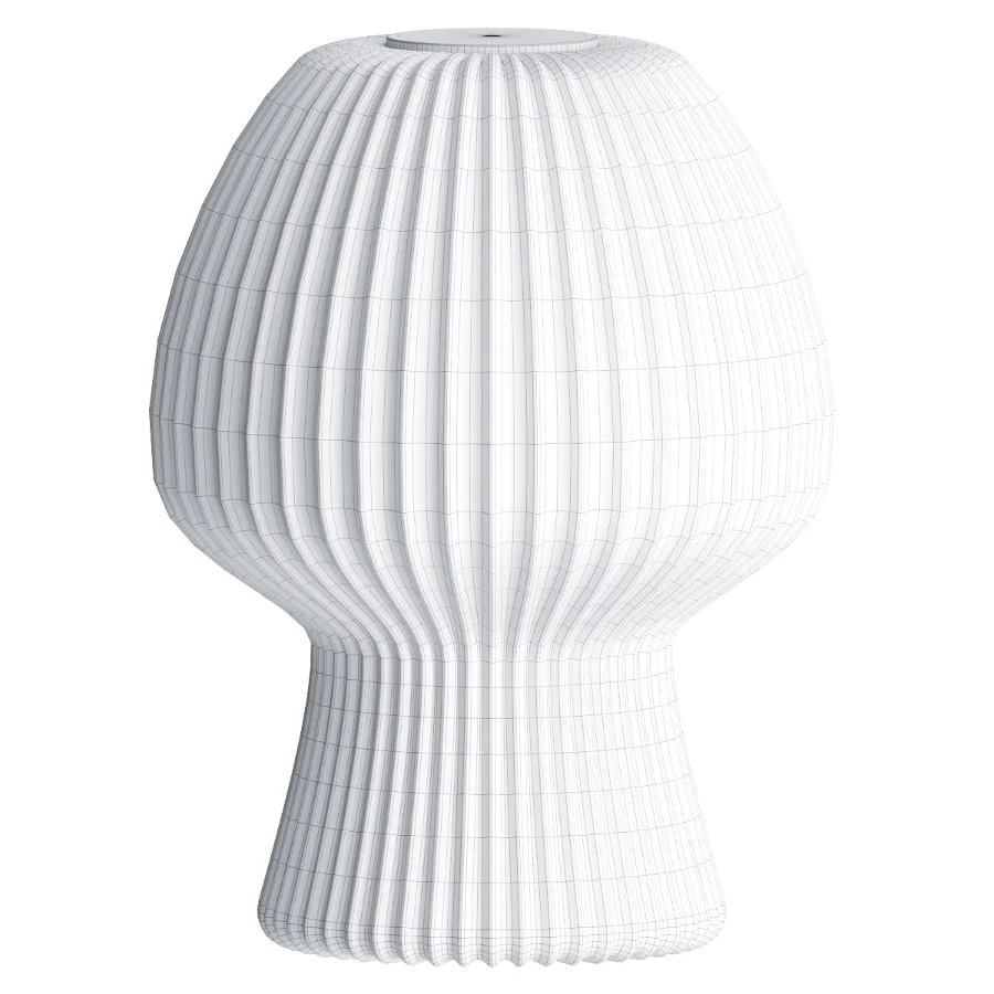 Ribbed Glass Table Lamp - Image 2