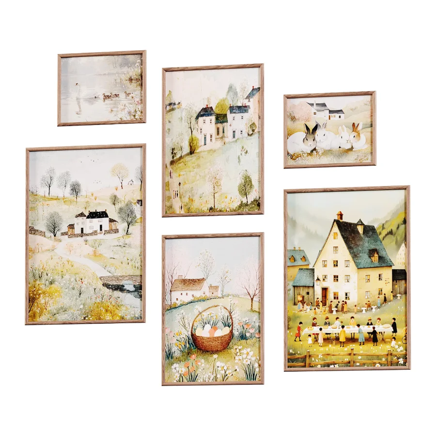 Wall Art Set of 6 - Image 3