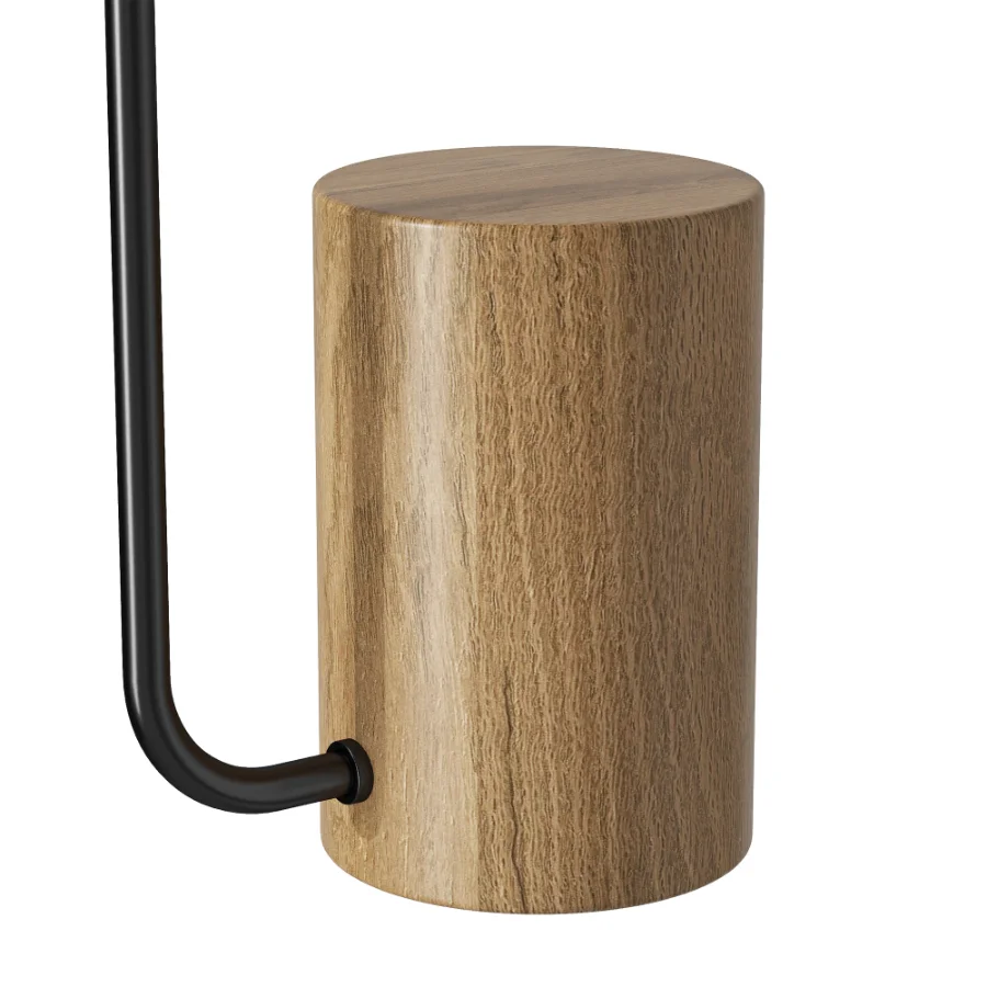 Itens Cogumelo Green Wood Floor Lamp - Image 2
