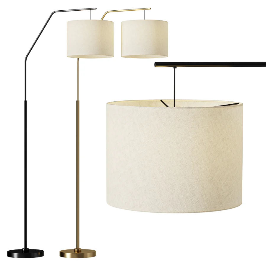 Astrid Hanging Floor Lamp Black - Image 1