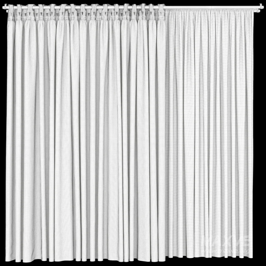 Silk and Cotton Curtain Set 117 - Image 4