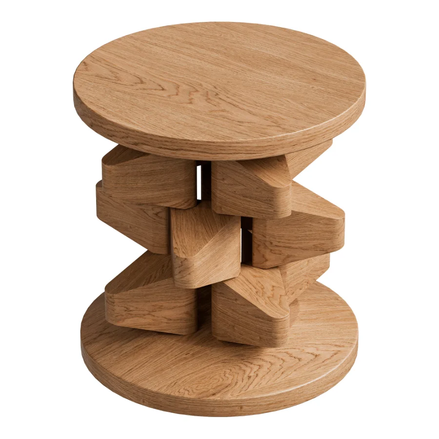 Kari Side Table Teak d40 - Image 3