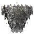 Eichholtz Verbier Brass Smoke Glass Chandelier - Thumbnail 4