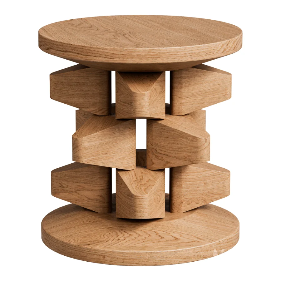 Kari Side Table Teak d40 - Image 1
