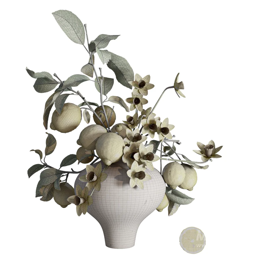 Spring Daffodils Lemon Branches Bouquet - Image 5