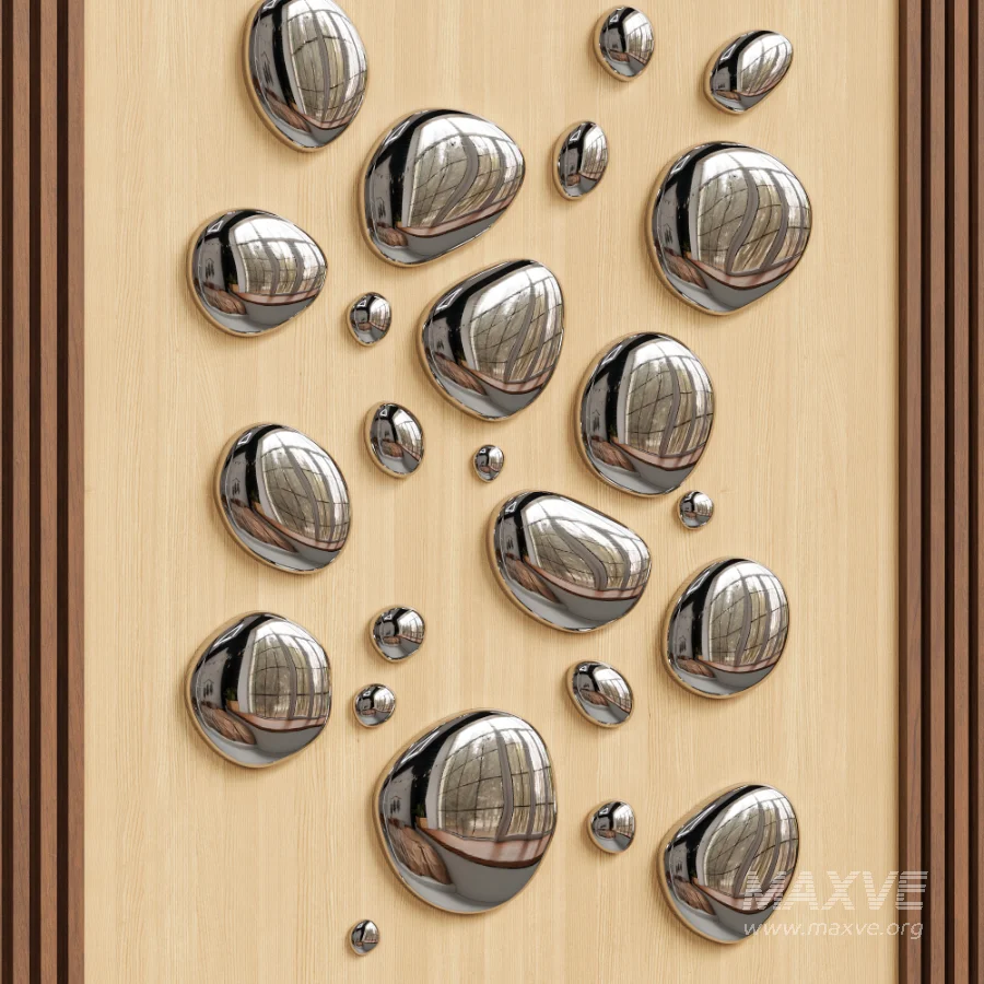 Chrome Bubble 3D Wall Panel - Image 4