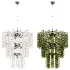 Murano Chandelier Curva Rosa 48 Tubes - Thumbnail 5