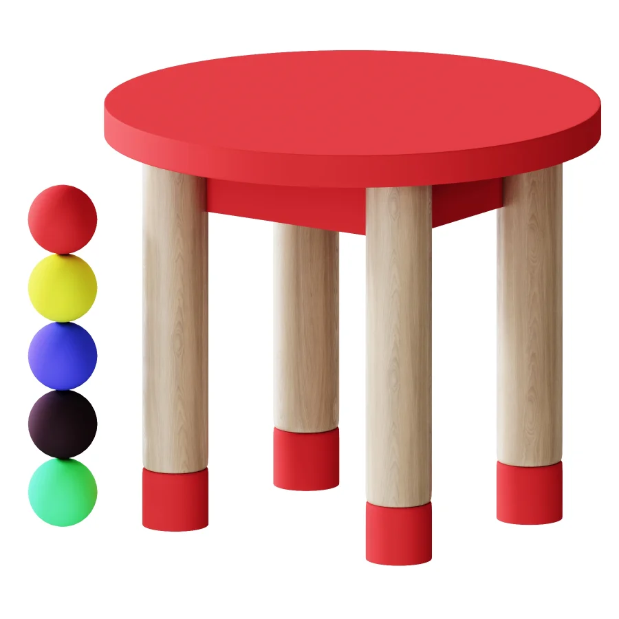 Childrens chair Plumpi White Wooden - Image 3