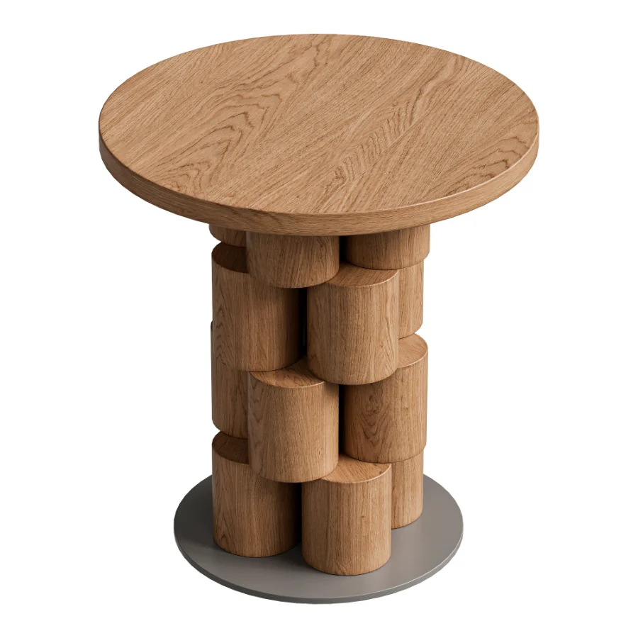 Kari Side Table Teak d45 - Image 2