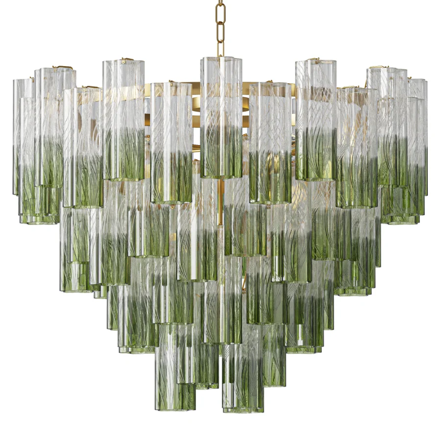 Soho Home Chiara Green Glass Chandelier - Image 3