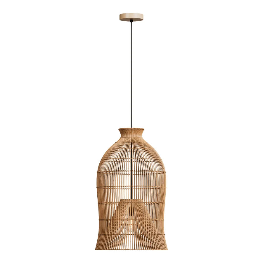 Elongated rattan suspension Pengadi - Image 4