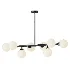 Jewellia 8 Light Dimmable Sputnik Modern Linear Chandelier - Thumbnail 3