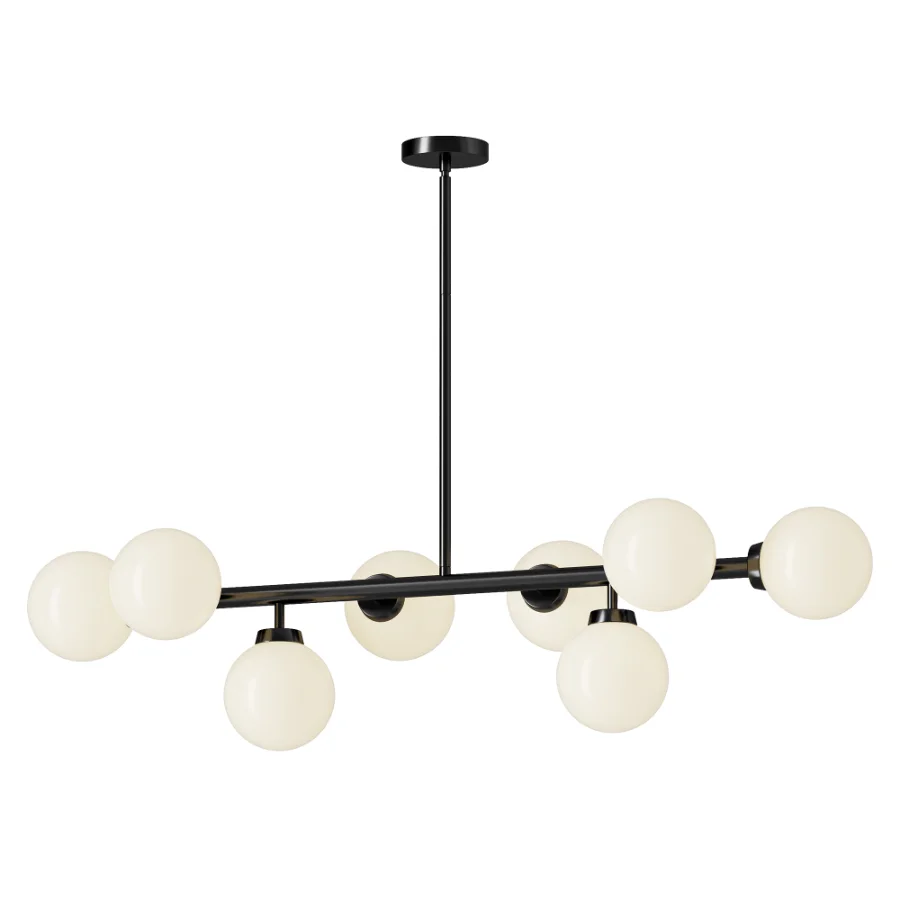 Jewellia 8 Light Dimmable Sputnik Modern Linear Chandelier - Image 3