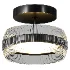 Jude Modern Ribbed Glass Dome Ceiling Light - Thumbnail 1