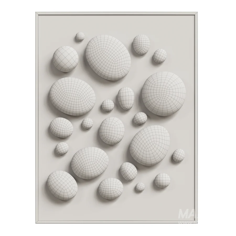 Chrome Bubble Wall Decor - Image 4