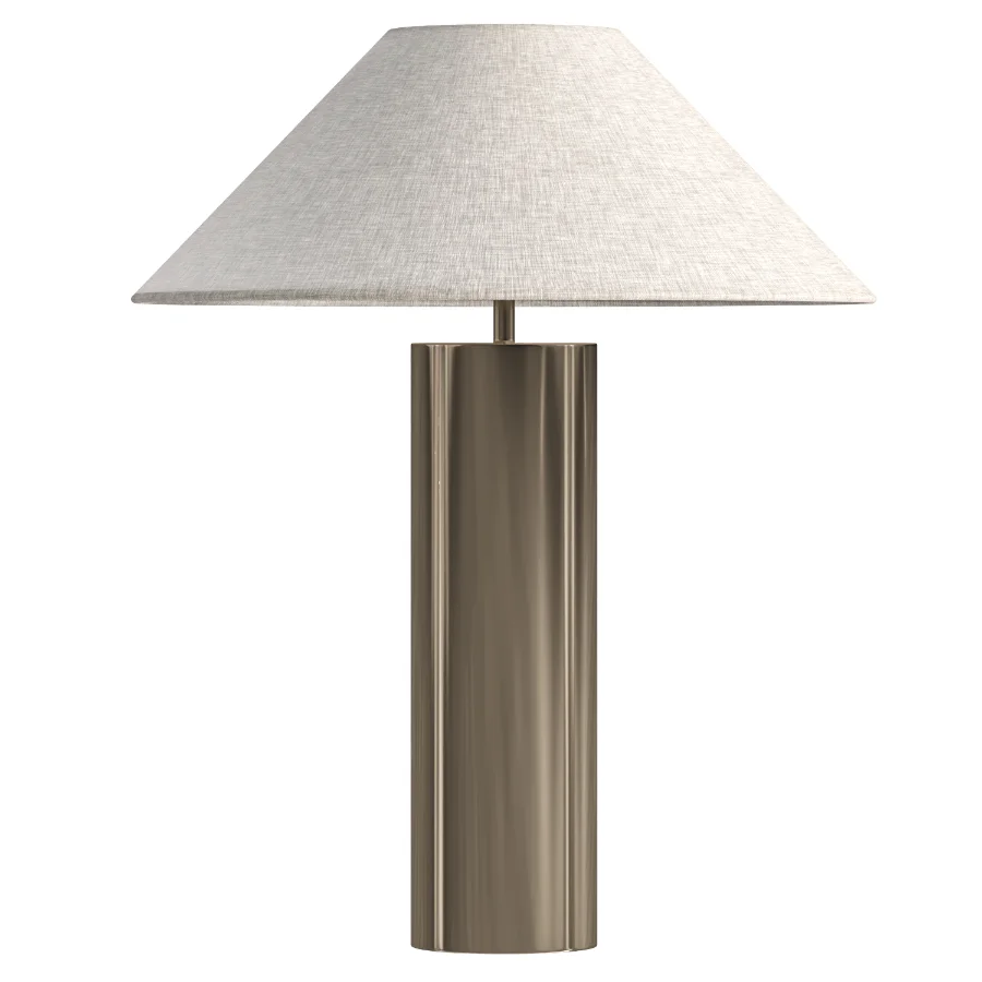 Bleeker Aged Brass And Linen Table Lamp - Image 3