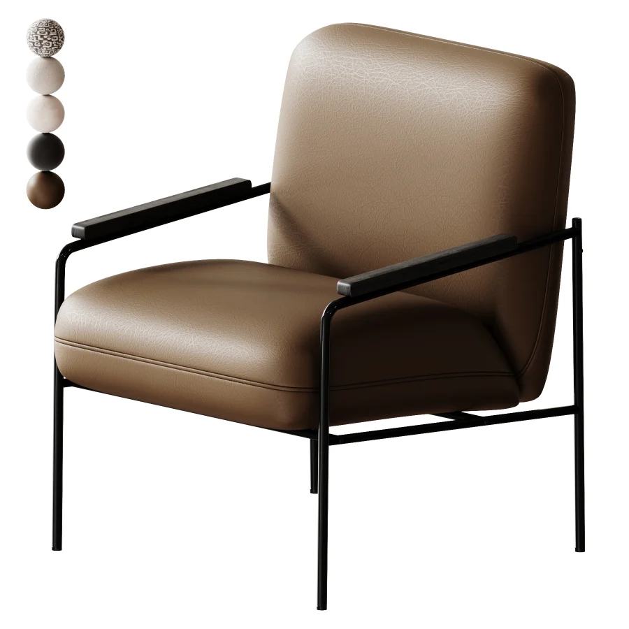 Castel Velour Milk Armchair - Image 3
