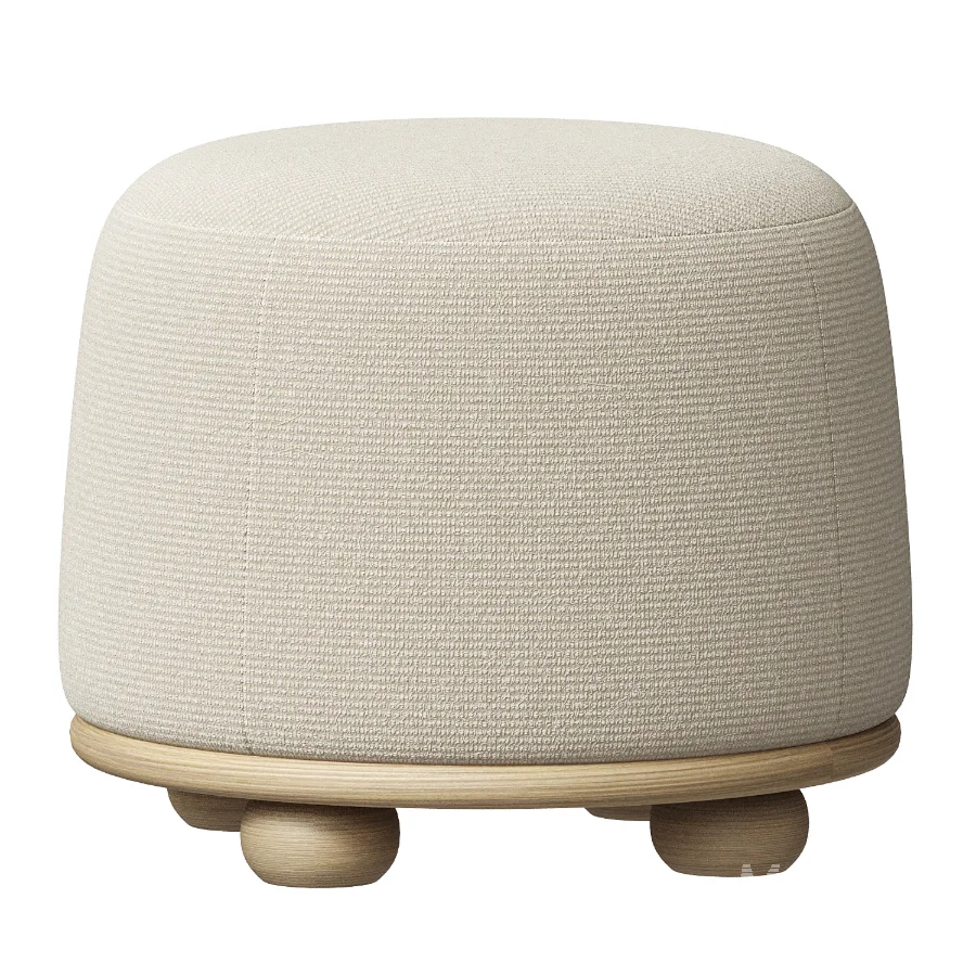 Rajah Round Ottoman - Image 2