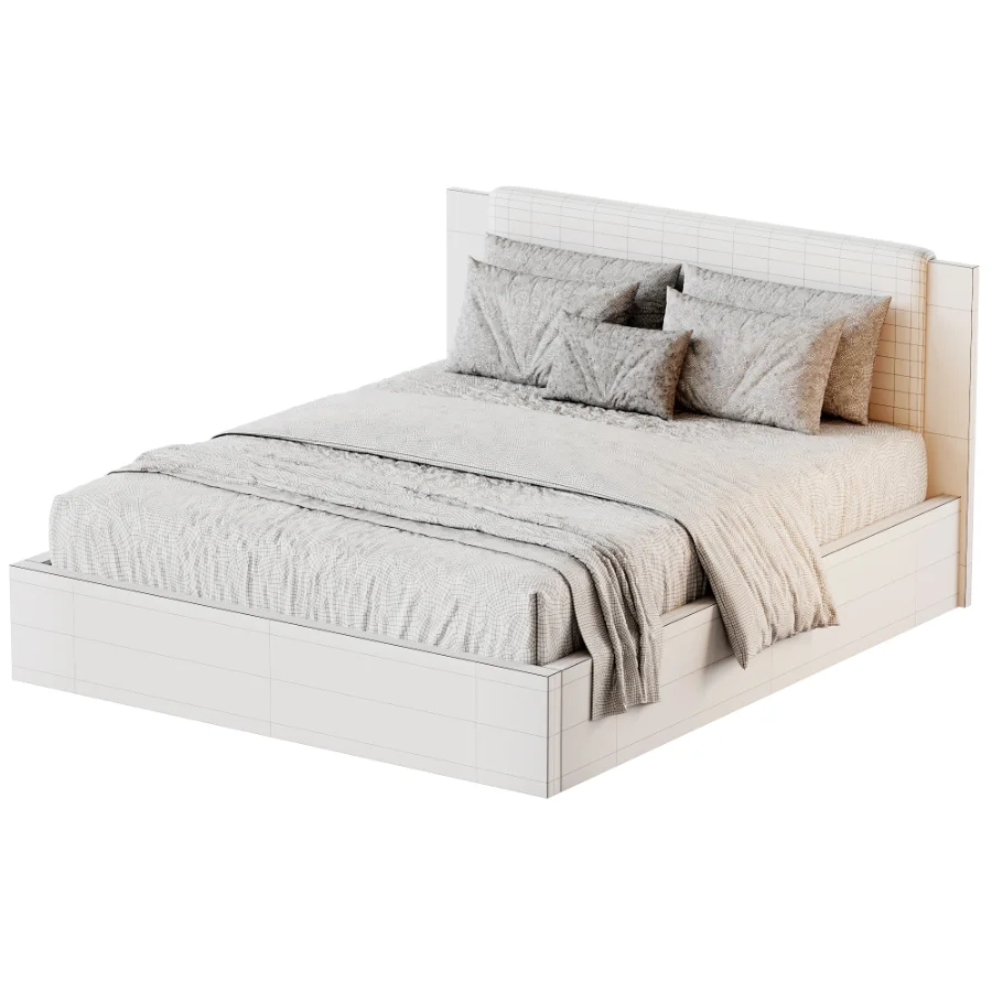 Berkely Wood Upholstered Bed - Image 3
