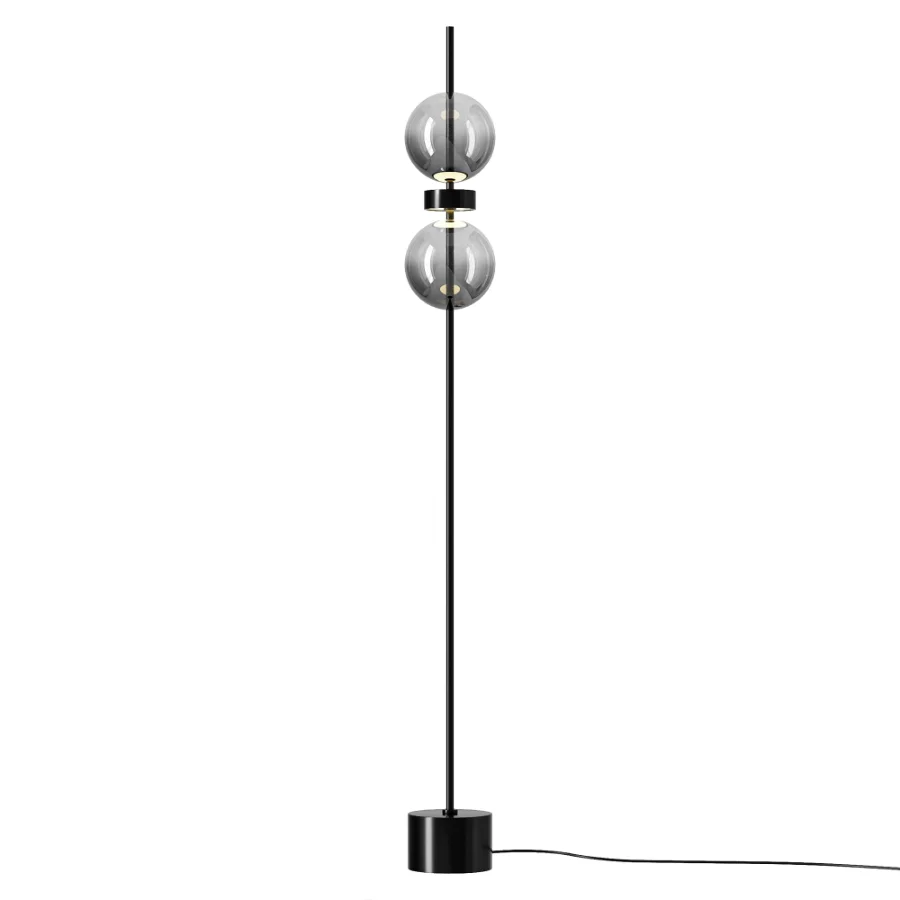 Maytoni Double Moon Black Glass LED Floor Lamp - Image 3