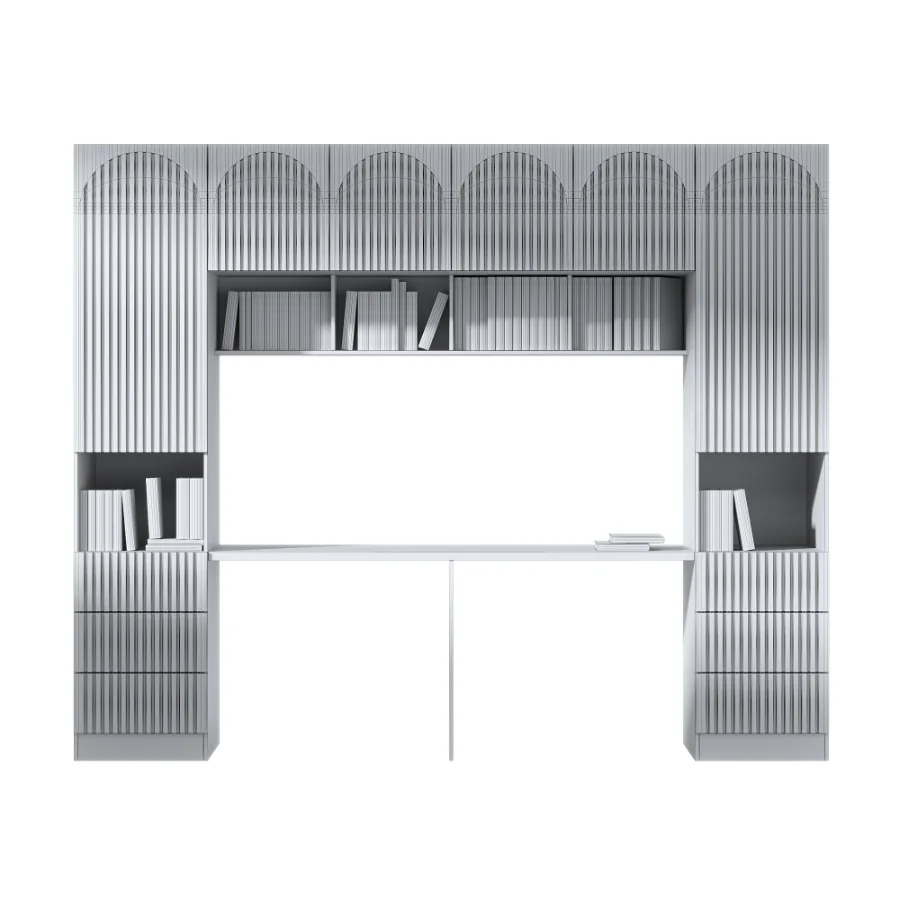 Modern style writing desk and books - Image 4