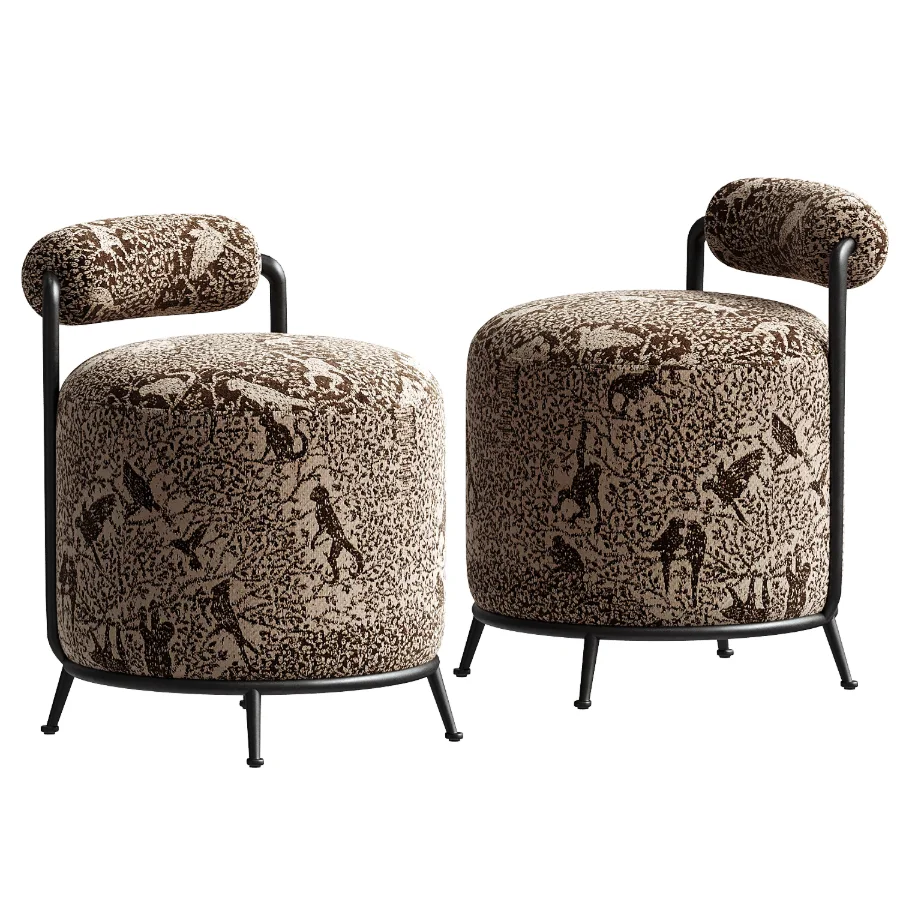 Gwendolyn Accent Stool Amber Lewis Four Hands - Image 3