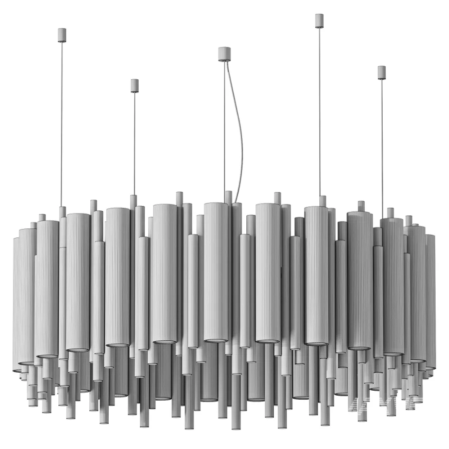 Orchestral Oval Suspension Pendant Light - Image 2