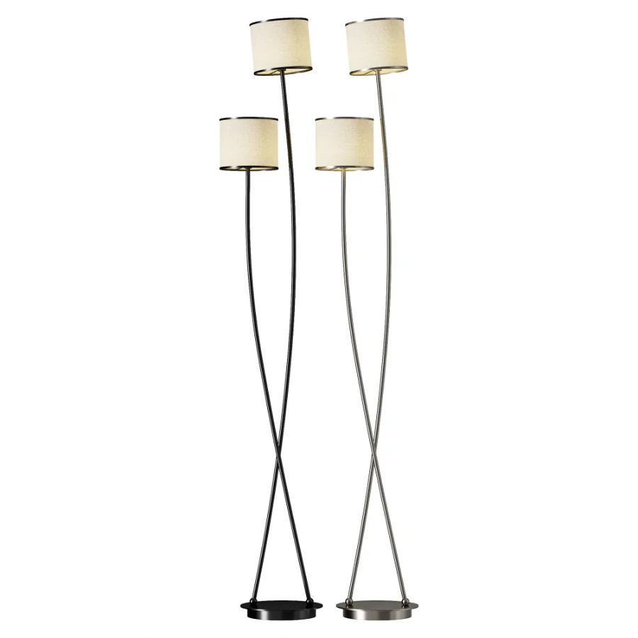 Lucande Juljana 2 Floor Lamp Taupe - Image 2
