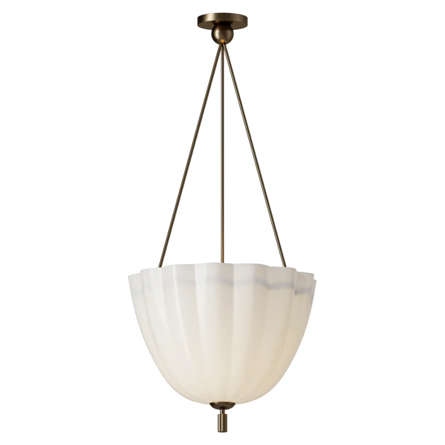 Blueprint Lighting Volare Large Bronze Glass Pendant Lamp - Image 1