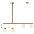 Postmodern Gold Linear Island Pendant Light 4 heads - Thumbnail 1