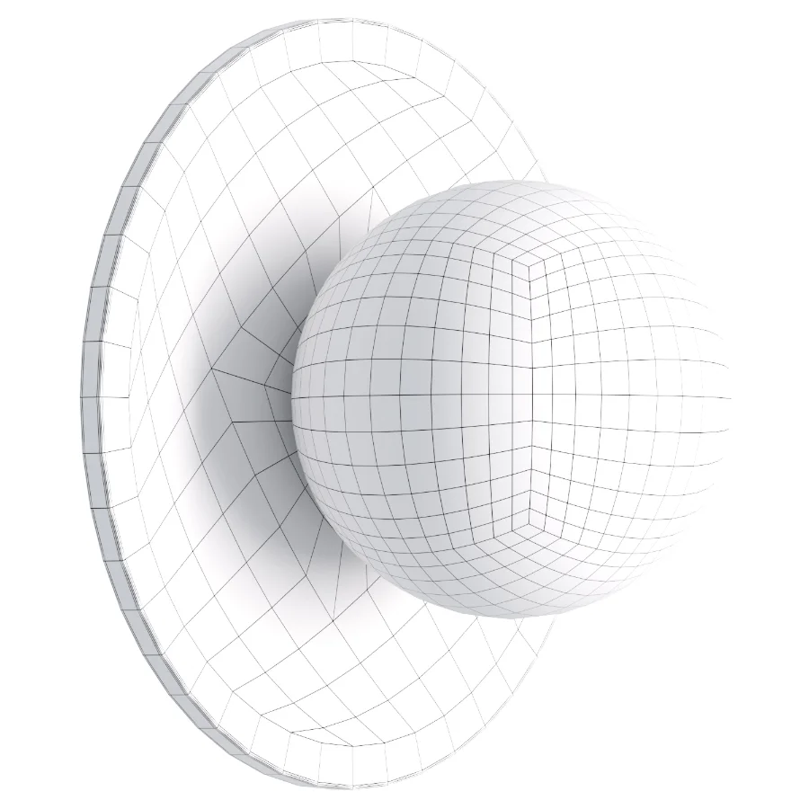 Handmade Ceramic Round Wall Sconce - Image 1