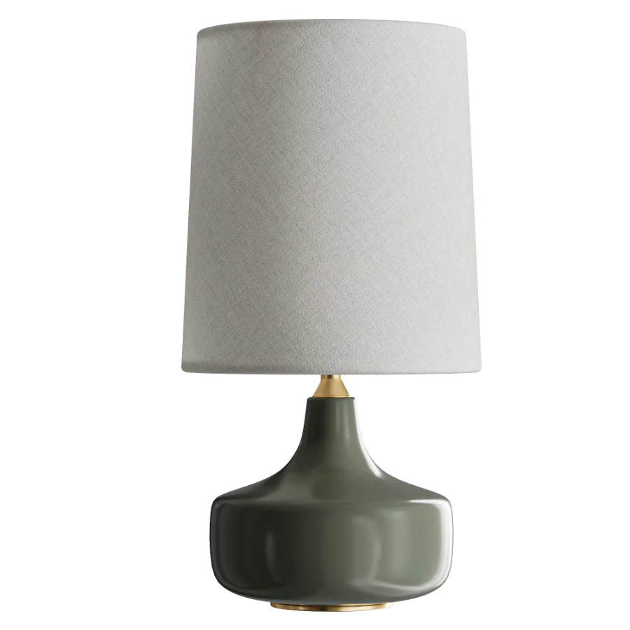 Table Lamp with Fabric Lampshade - Image 2