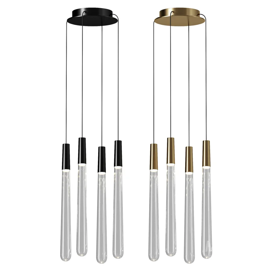 Sean Lavin Pylon Crystal LED Chandelier 4 Light - Image 3