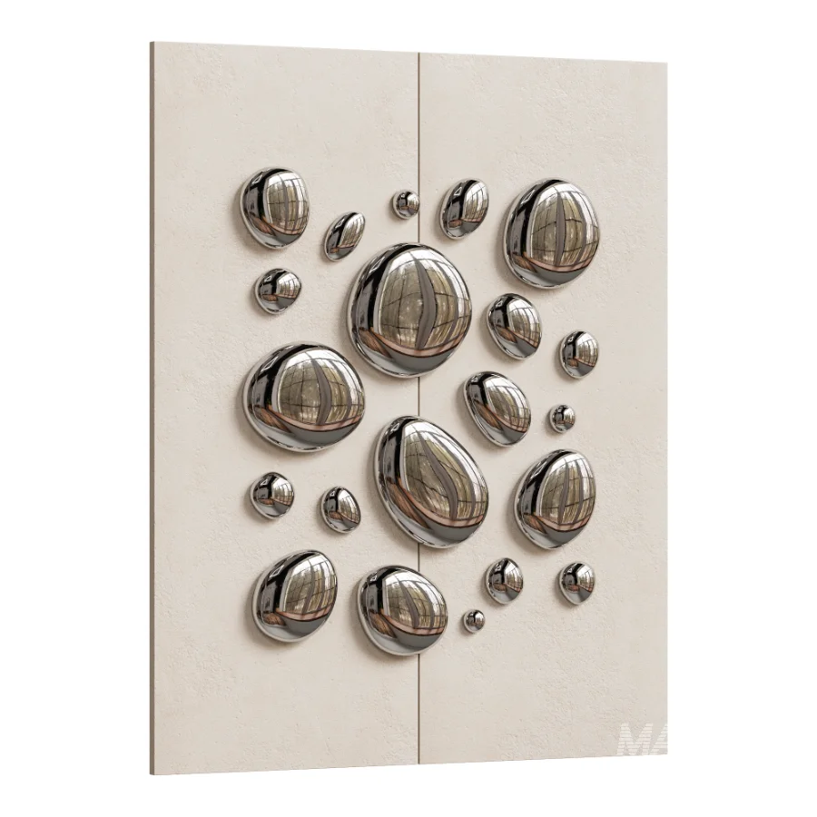 Chrome Bubble Wall Decor 21 - Image 4