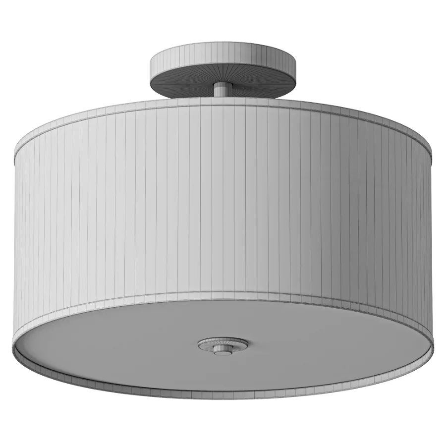 Semi Flush Mount Drum Ceiling Light - Image 2