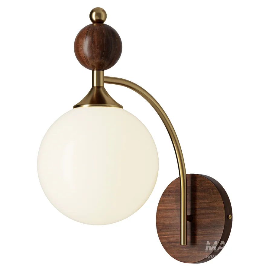 Contemporary Retro Round Glass Lampshade - Image 2