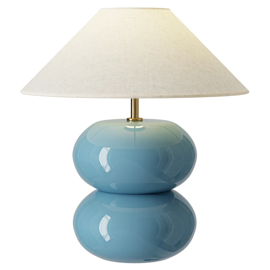 Cream Double Bubble Lamp - Image 2
