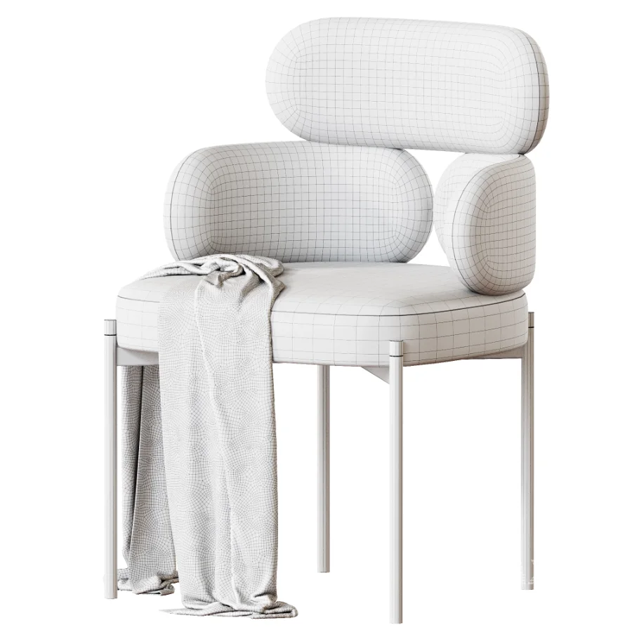 Stainless Steel fabric chair - Image 5