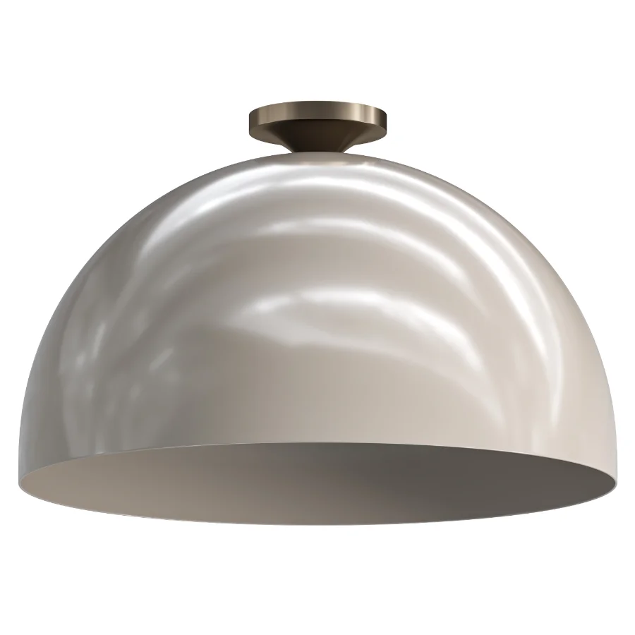 Sculptural Metal Flush Mount - Image 1