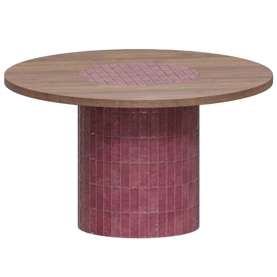 Round Welcome Dining Table in Caramel - Image 2