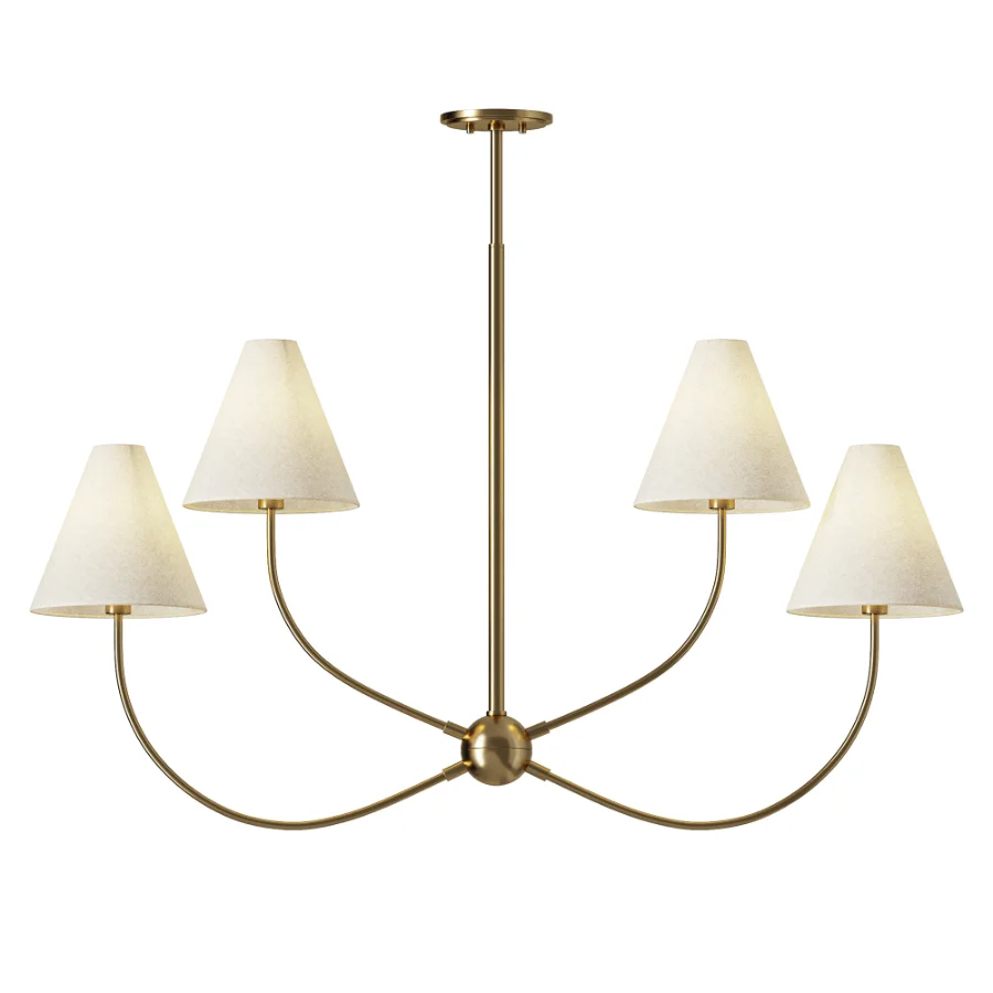 Yara 4 Light Linear Chandelier - Image 1