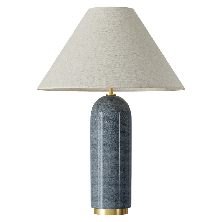 Uttermost Mayetta Deep Blue Ceramic Table Lamp - Image 2