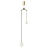 Modern White Globe Glass Metal Pendant Lamp - Thumbnail 2