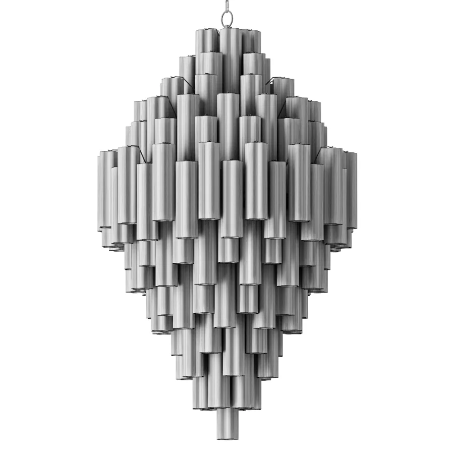 Addis Polished Chrome Chandelier White - Image 5