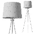 Tristan Brass Tripod Floor Lamp - Thumbnail 3