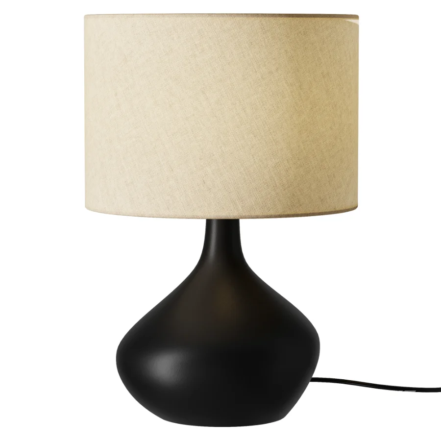 Upor Modern Minimalist Resin Fabric Table Lamp - Image 1